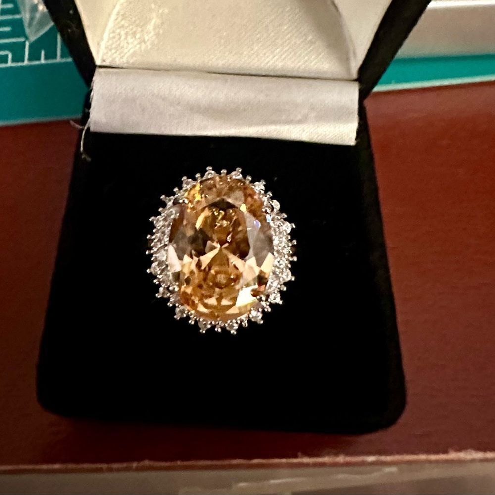 💗💗NEW!! 11CT ROUND MORGANITE RING - Picture 6 of 12